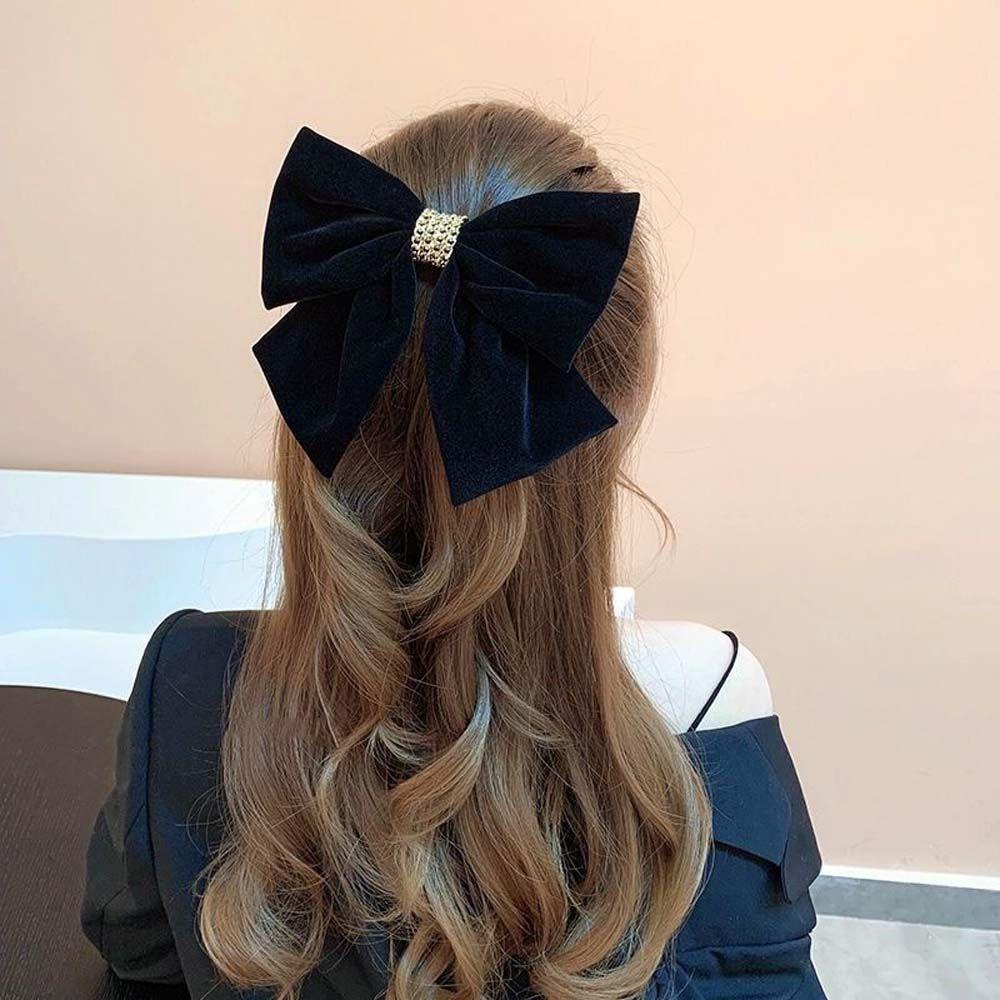 IVORY Kẹp TóC HìNh Nơ Nhung ThờI Trang Cho Nữ