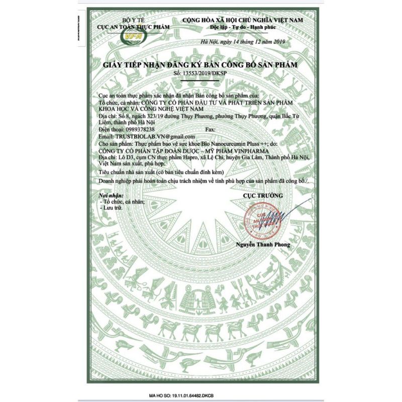 BIONANO CURCUMIN PLUSS++ Giảm viêm loét dạ dày, tá tràng.
