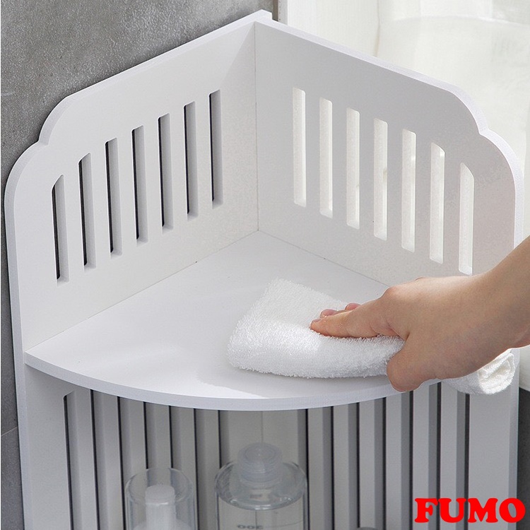 Kệ góc nhà tắm 4 tầng kệ để đồ nhà tắm da năng chống nước FUMO SP024