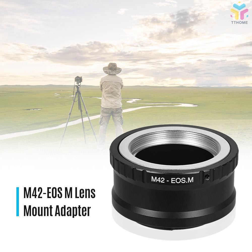 T&T M42-EOS M Lens Mount Adapter Ring for M42 Lens to Canon EOS M Series Cameras for Canon EOS M M2 M3 M5 M6 M10 M50 M10