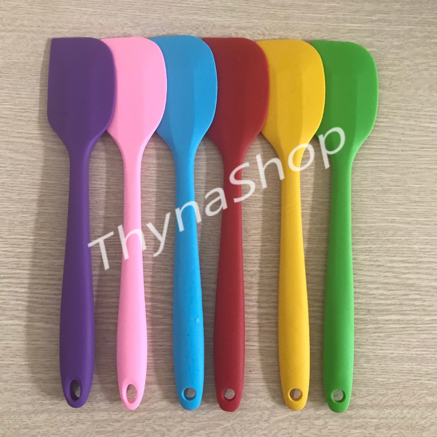 Dụng Cụ Làm Bánh: Spatula Phới Trộn Bột, Phới Dẹt Silicon , Muôi Lật Thức Ăn - Thyna Shop