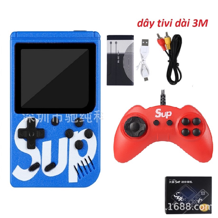 Máy chơi game cầm tay Sup 400 trò kèm pin cáp sạc (đỏ,xanh,đen) | BigBuy360 - bigbuy360.vn