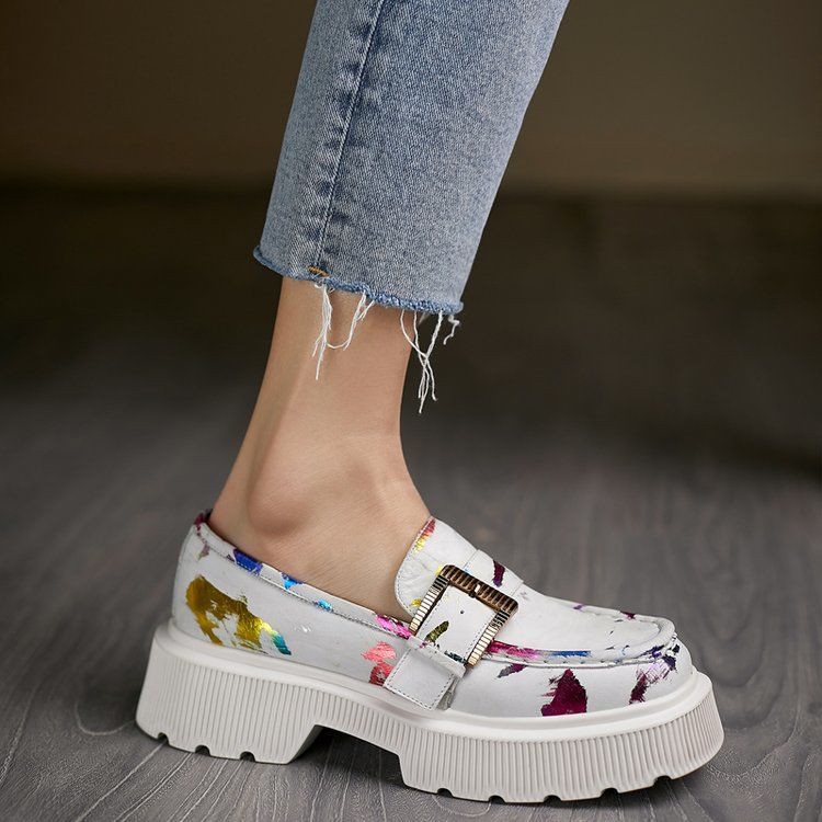 Giày Oxford Bằng Da Phong Cách Cổ Điển Dành Cho Nữ | BigBuy360 - bigbuy360.vn