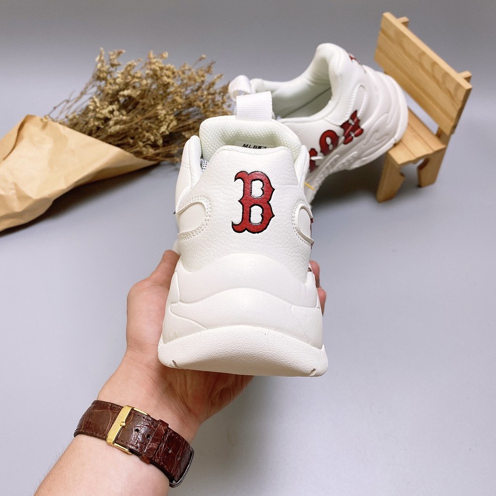 Giày Thể Thao Đế Độn In Chữ 3D Dành Cho Nam Nữ Full Box (Giày_MLB Boston) | BigBuy360 - bigbuy360.vn
