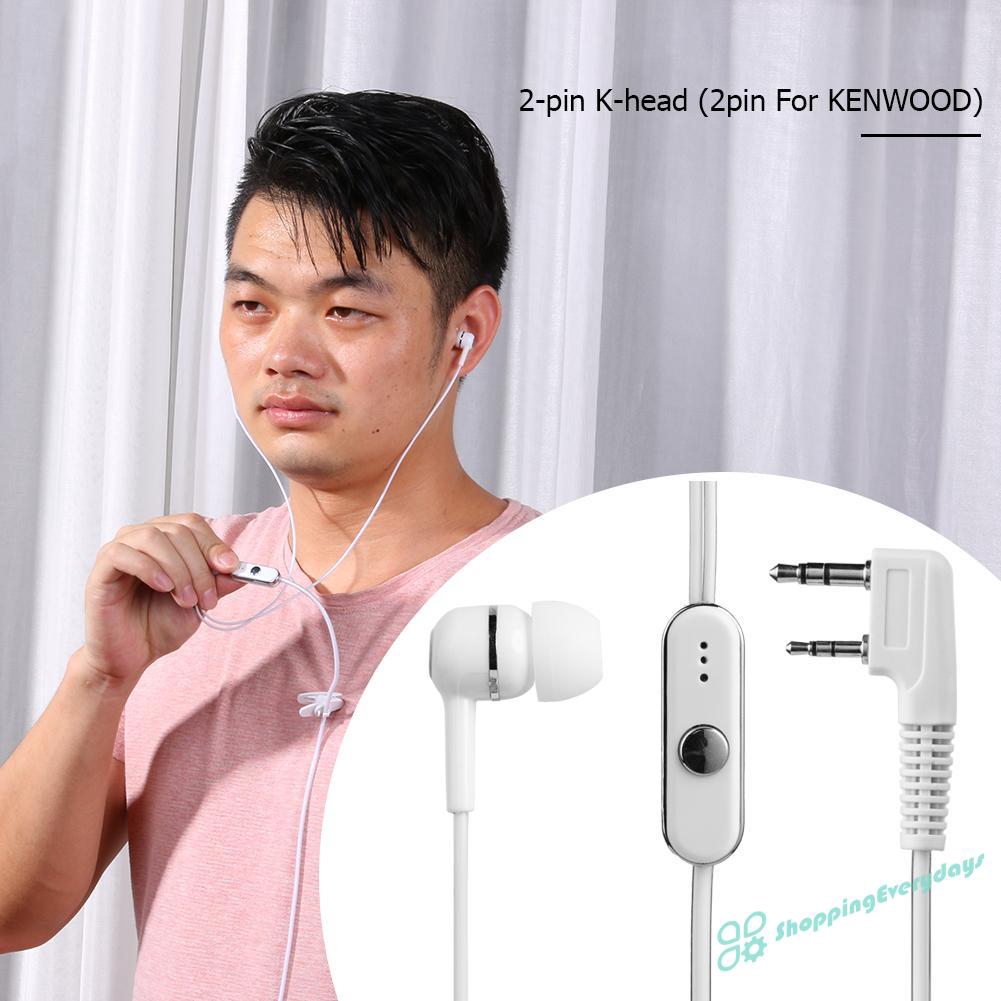 Tai Nghe Nhét Tai 2 Pin Chuyên Dụng Cho Bộ Đàm Baofeng Kenwood Radio