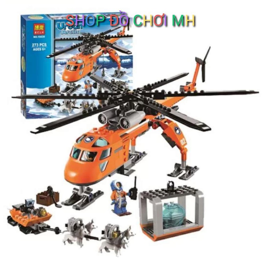 đồ chơi lego xếp hình lắp ráp bela uaban 10439-Đội thám hiểm bắc cực