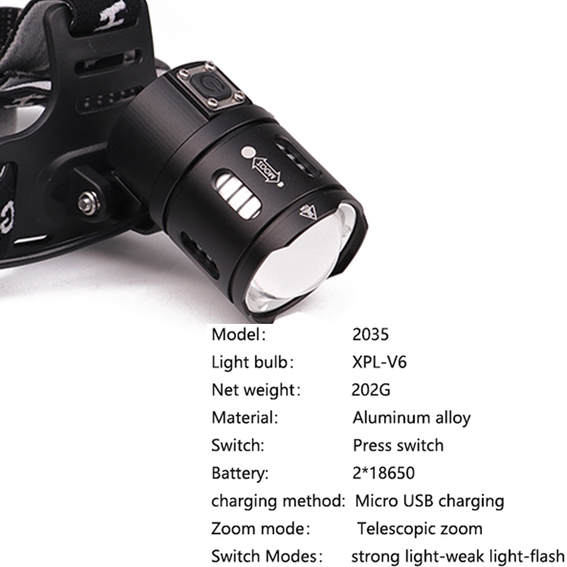 7000 lumen XHP-70,2 đèn pha dẫn công suất cao zoom cá cắm trại XHP50 USB đèn pin 18650