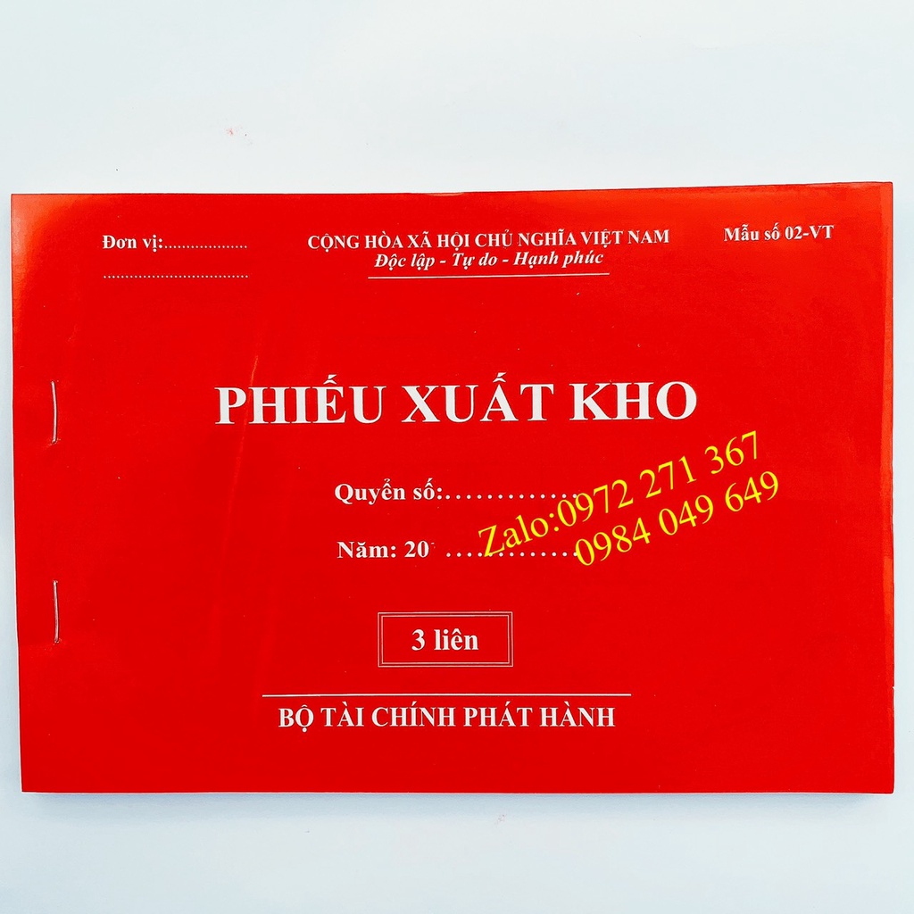 [Mã LIFEBOOK2 giảm 10% đơn 0Đ] Phiếu nhập kho - xuất kho 3 liên A5 60 - 100 tờ