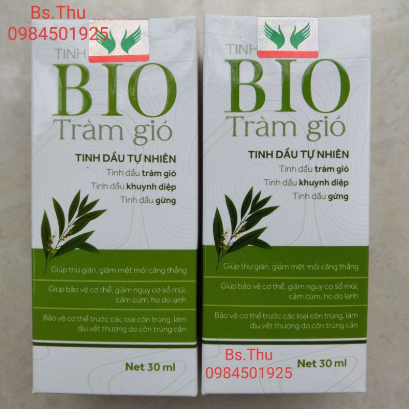 Tinh dầu BIO tràm gió (lọ 30ml) dạng xịt phun sương, hỗ trợ giữ ấm và bảo vệ cơ thể, an toàn cho mẹ bầu và trẻ sơ sinh