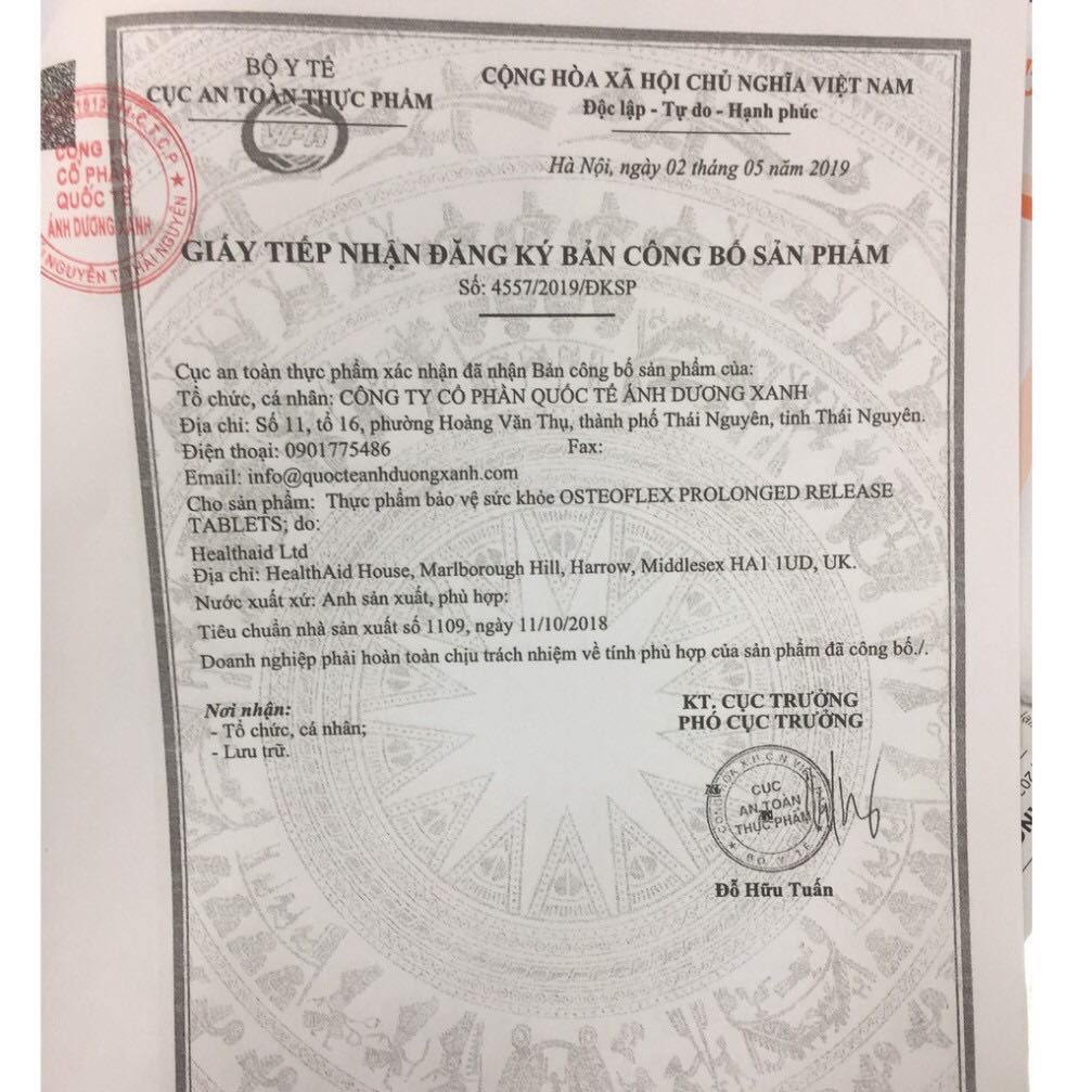 BỔ KHỚP HEALTHAID OSTEOFLEX HỘP 30 VIÊN