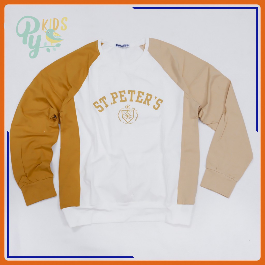 Áo hoddie cho bé Dorobie tay dài cổ tròn size cồ 16-22 ( 40-57 kg)