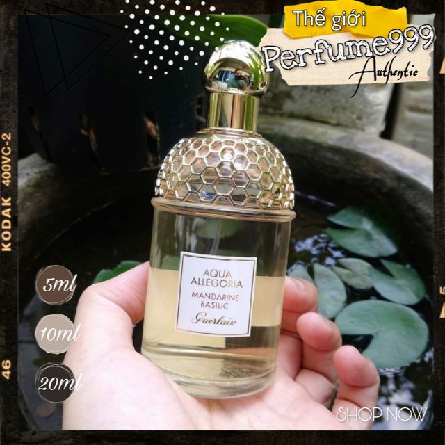 Mẫu thử Nước hoa nữ Guerlain Aqua Allegoria Mandarine Basilic 5ml/10ml/20ml