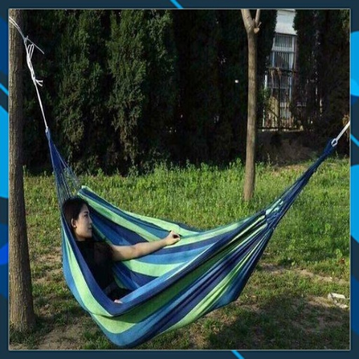 Võng du lịch cầu vồng xếp gọn vải bố cực bền chắc cùng khả năng chống thấm tốt