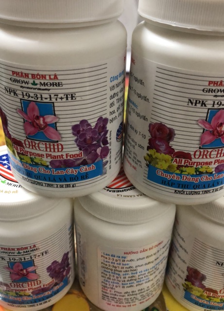Phân bón lá NPK 19-31-17 / 30-10-10/ 6-30-30 & Bloom dành cho Lan Grow more ☘ Chuyên cho Lan và cây cảnh 🍀
