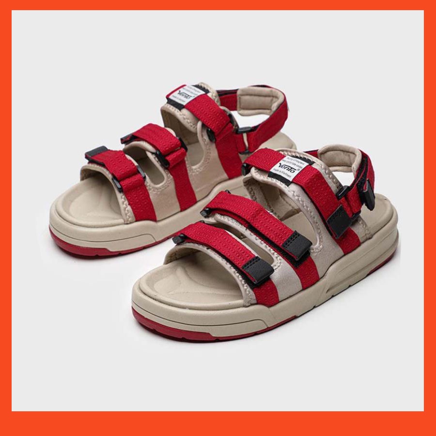 Giày sandal nam nữ NV-1001-đỏ be-Giày Dép Sandal Vento Chính Hãng quay ngang học sinh