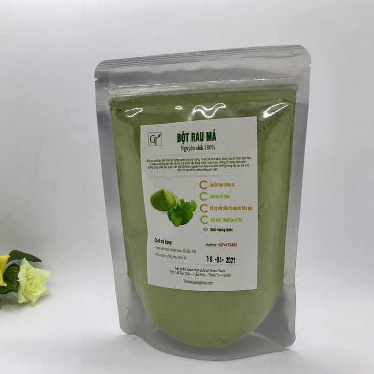 Bột Rau Má Uống Nguyên Chất Sấy Lạnh (100-200g) - Thanh nhiệt, giải độc cơ thể, ngừa lão hoá - [HÀNG CAO CẤP]