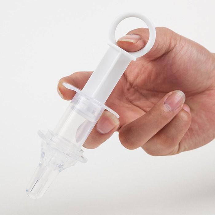 Dụng Cụ Xi Lanh Cho Bé Uống Thuốc / Bón Sữa Đầu Silicon Siêu Mềm ( Có Hộp Đựng Vệ Sinh )