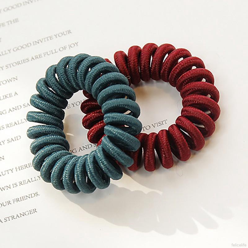 Dây buộc tóc lò xo nhiều màu sắc dễ thương dành cho nữ