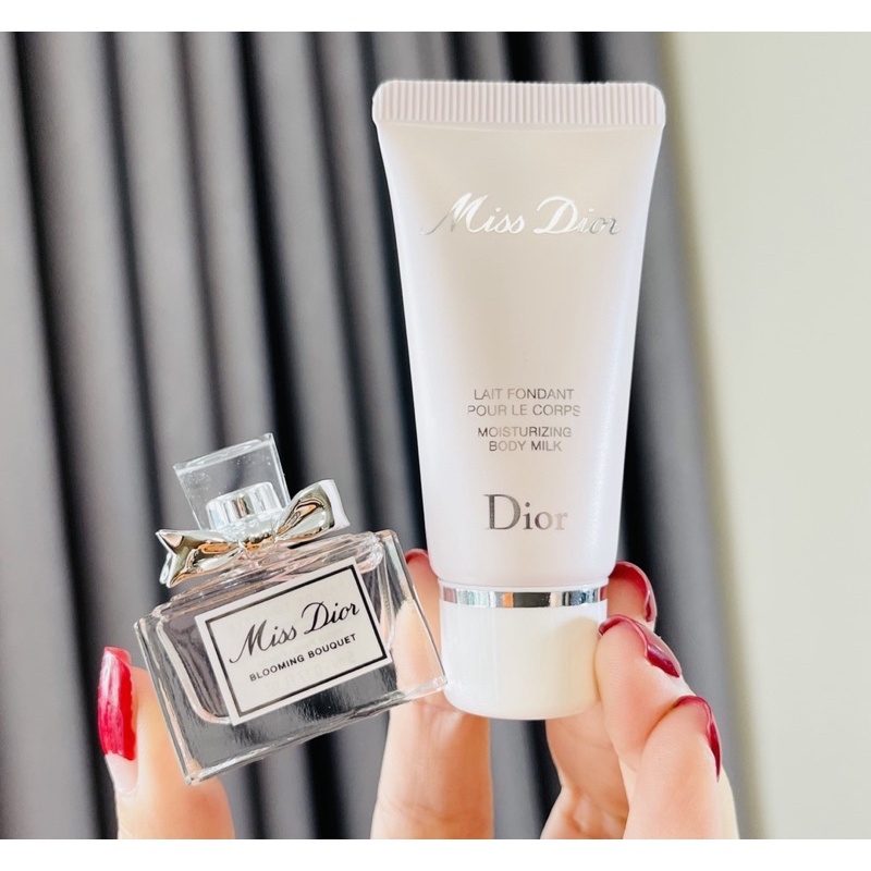 Set Nước hoa mini nữ DIOR J'adore EDP/ Dior Joy/ Miss Dior Blooming Bouquet 5ml và Body Milk 20ml thơm lừng sang trọng