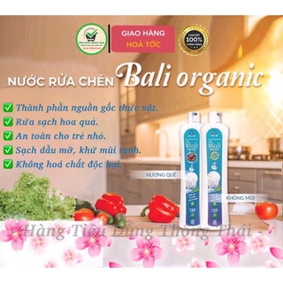 Nước rửa chén bali organic - rửa sạch rau quả, khử mùi tanh, an toàn cho trẻ nhỏ