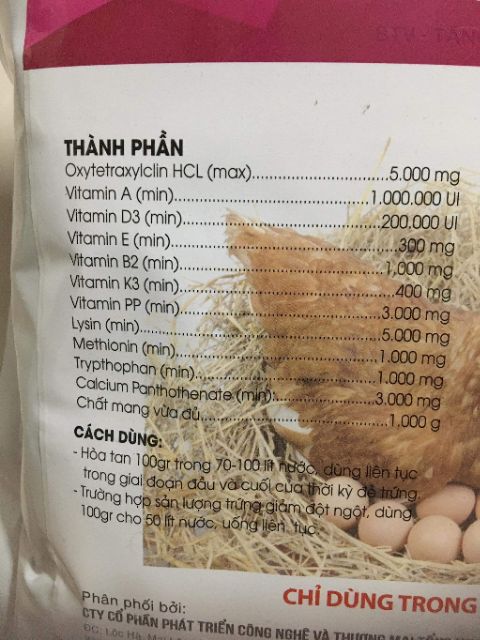 TĂNG TRỨNG PLUS CHO GÀ VỊT NGAN, CÚT ĐẺ