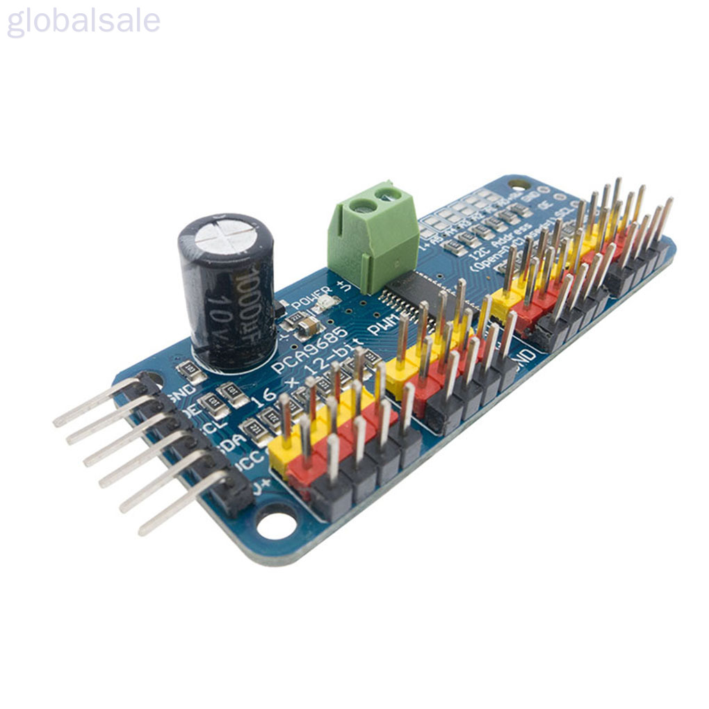 Mô Đun Điều Khiển Động Cơ Servo Pca9685 16 Ch 12-bit Pwm Cho Arduinob