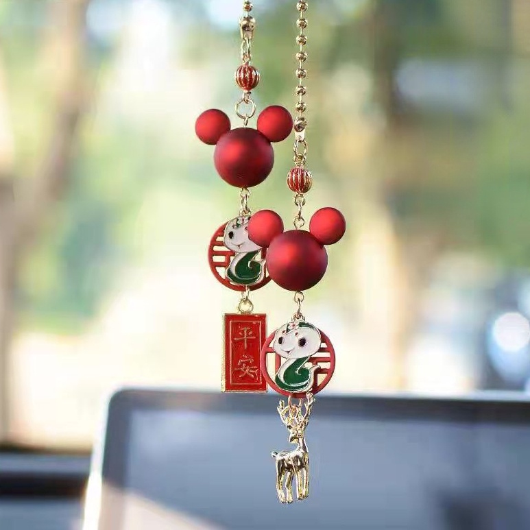 Phụ Kiện Treo Trang Trí Nội Thất Xe Hơi Hình Chuột Mickey/ One Piece Độc Đáo