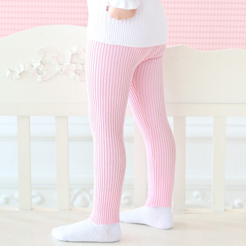 Quần legging dài màu trơn xinh xắn thời trang cho bé gái từ 2 đến 6 tuổi