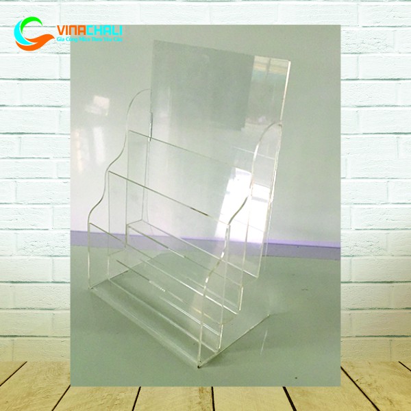 Kệ Đựng Tờ Rơi Để Bàn A4 A5 2 Tầng 3 Tầng