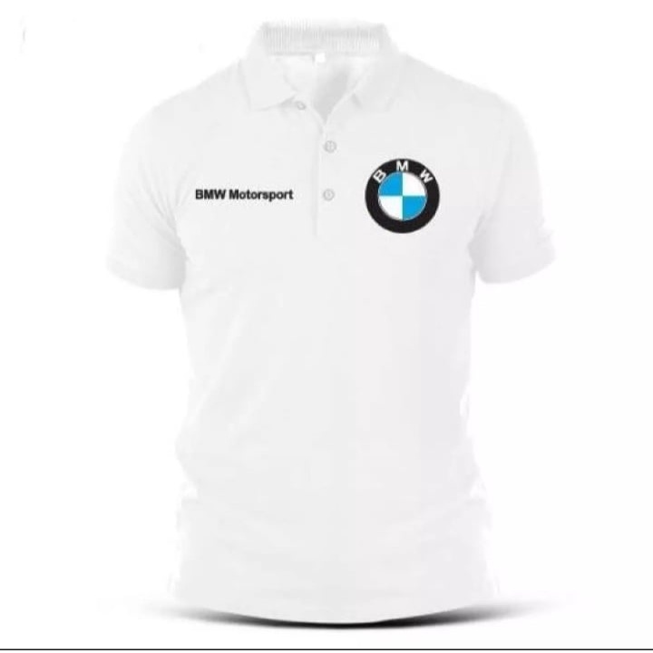 Mới Áo polo Thể Thao In logo Xe Đua BMW