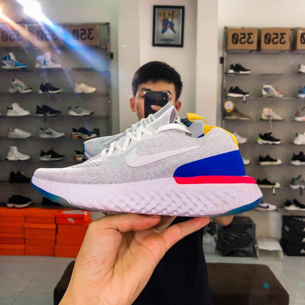 [Miễn phí ship] Giày Nike Epic Flyknit React siêu cấp Nam Nữ-Tặng (hộp+vớ chống hôi+chai vệ sinh giày) trị giá 150k