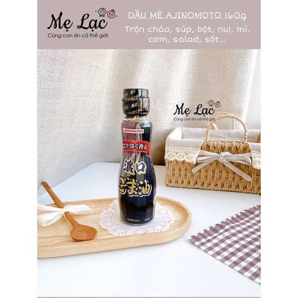 Dầu mè và dầu oliu Ajinomoto cho bé ăn dặm từ 7 tháng tuổi