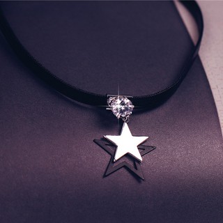 Vòng cổ kiểu choker cao cấp ngôi sao lấp lánh xinh đẹp phụ kiện trang sức dành cho nữ style hàn quốc - shop kỳ lân