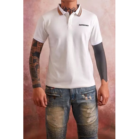 SHOPGAO - Áo thun có cổ / áo polo nam màu trắng vải siêu đẹp nhập khẩu cao cấp
