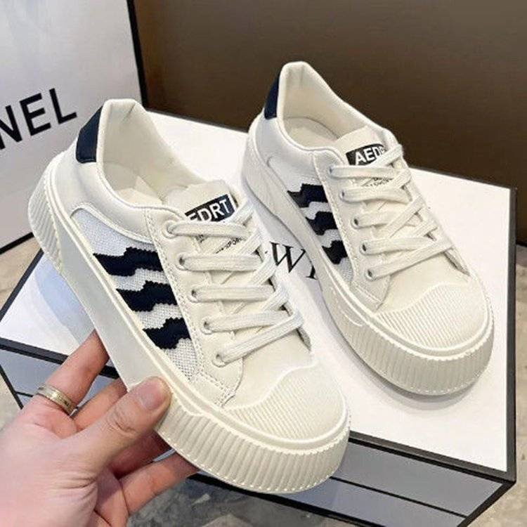 Giày Thể Thao Mũi Vỏ Sò Phong Cách Harajuku Hàn Quốc 2022 Cho Nữ
