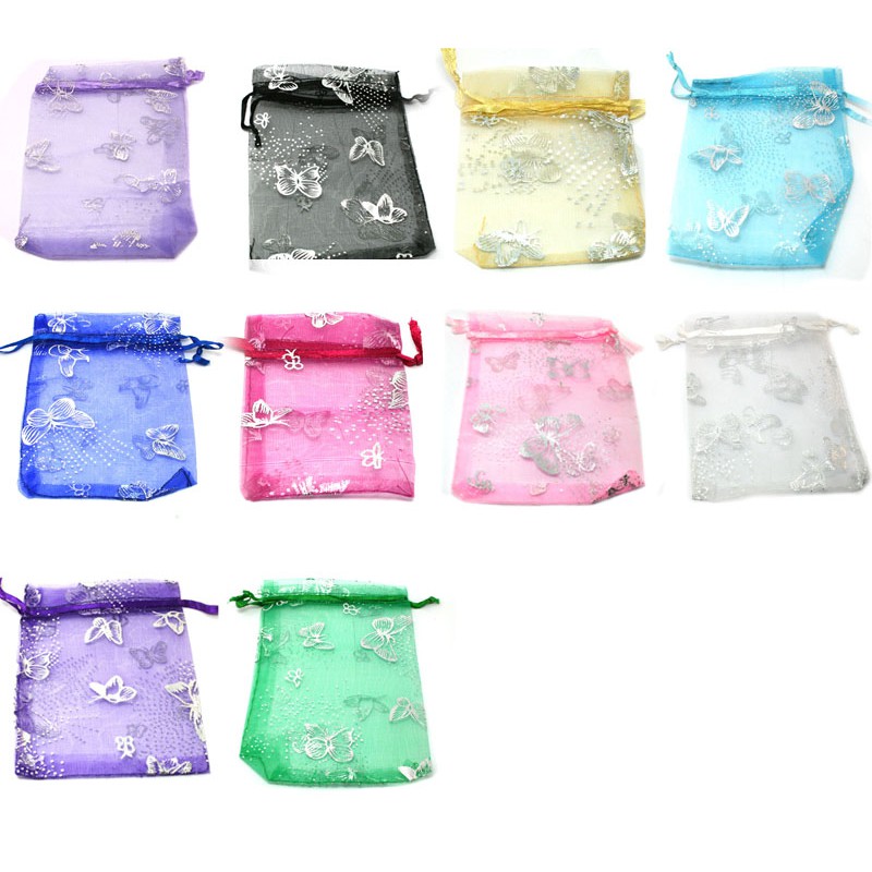 Set 10 Túi Rút Beadia Đựng Trang Sức Nhiều Màu Sắc