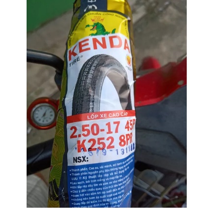Vỏ Kenda 250-17 , 8 lớp bố chuyên thồ hàng nặng / Lốp Kenda 250 Dream , Wave