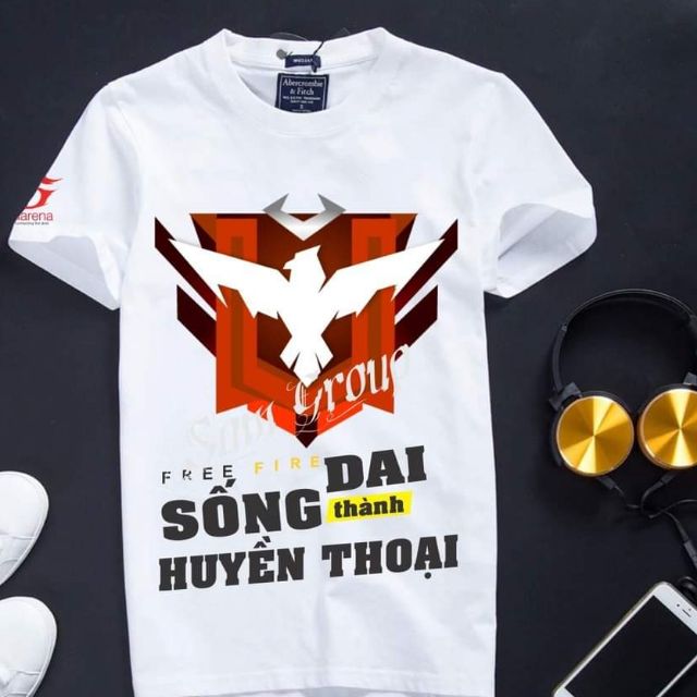 Áo Free Fire  FREESHIP  Giảm Ngay 5k Khi Nhập [ FREE FIRE ] - Áo Sống Dai Thành Huyền Thoại In Theo Yêu Cầu