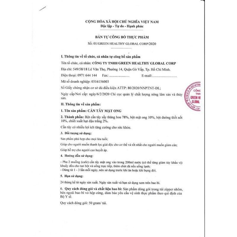 ❤𝙁𝙧𝙚𝙚𝙨𝙝𝙞𝙥❤CẦN TÂY MẬT ONG MOTREE (14 GÓI) MUA 3 TẶNG 2 QUÀ