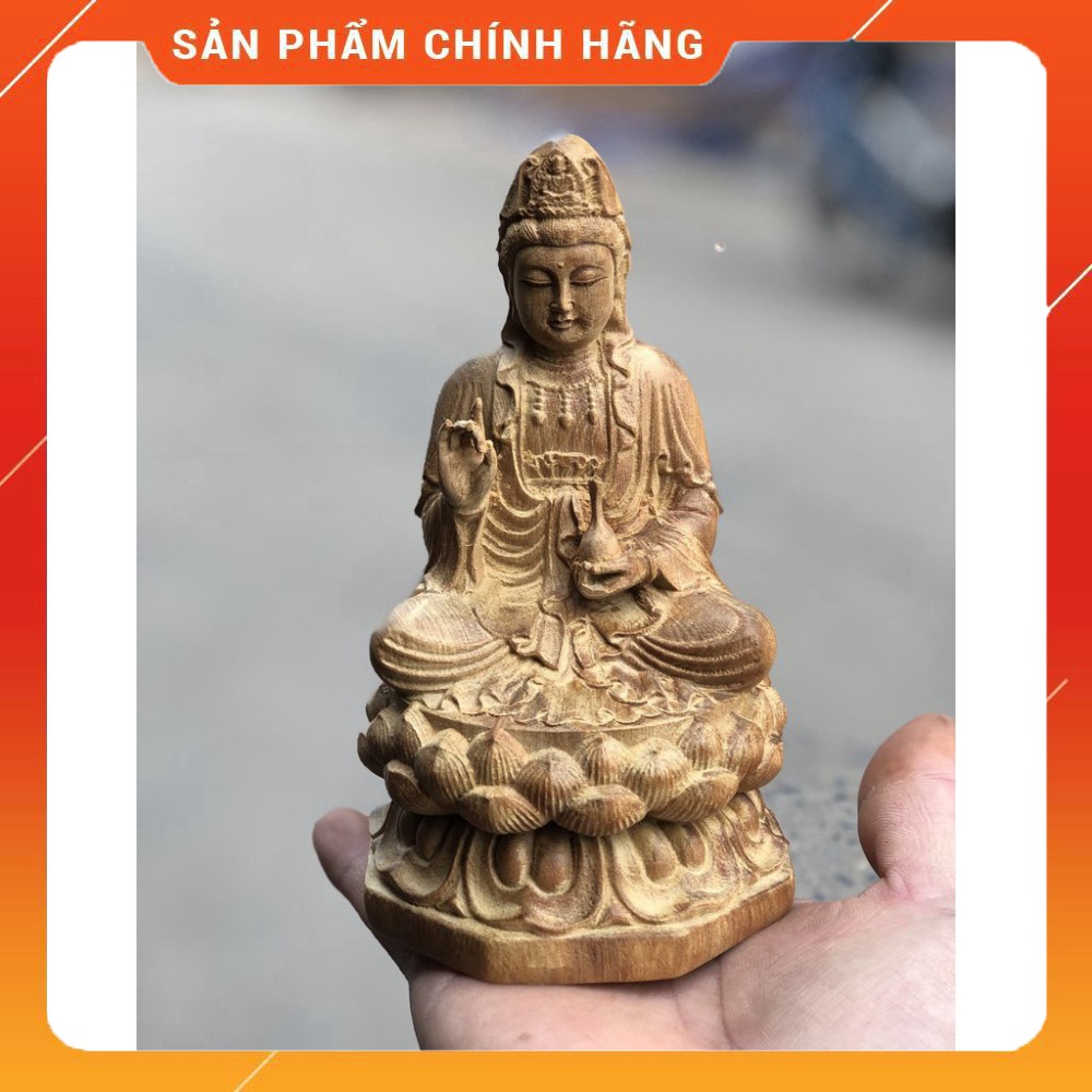 Tượng phật bà quan âm gỗ bách xanh