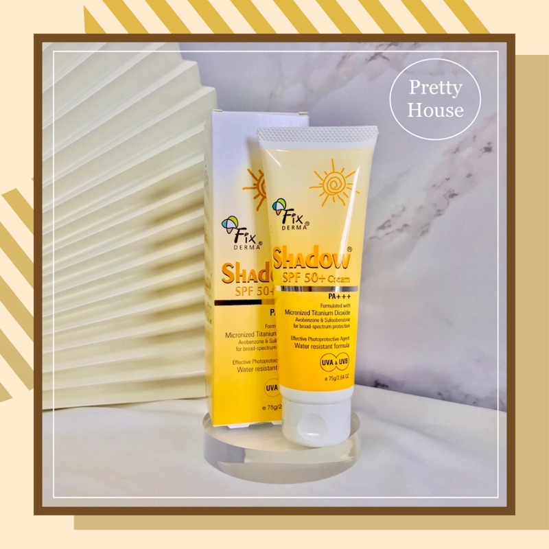 [6/2024-CHÍNH HÃNG PHÒNG KHÁM DA]Kem chống nắng mọi loại da Fixderma SPF 50+ Shadow Cream /  SPF 30+ Gel 75g
