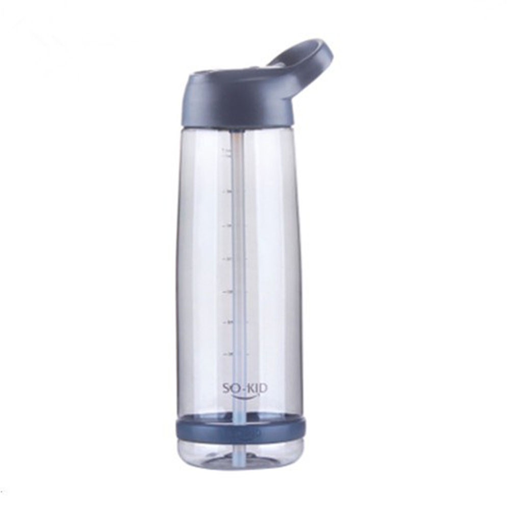 Bình Nước Trong Suốt Có Ống Hút Dung Tích 550ml/850ml/1000ml