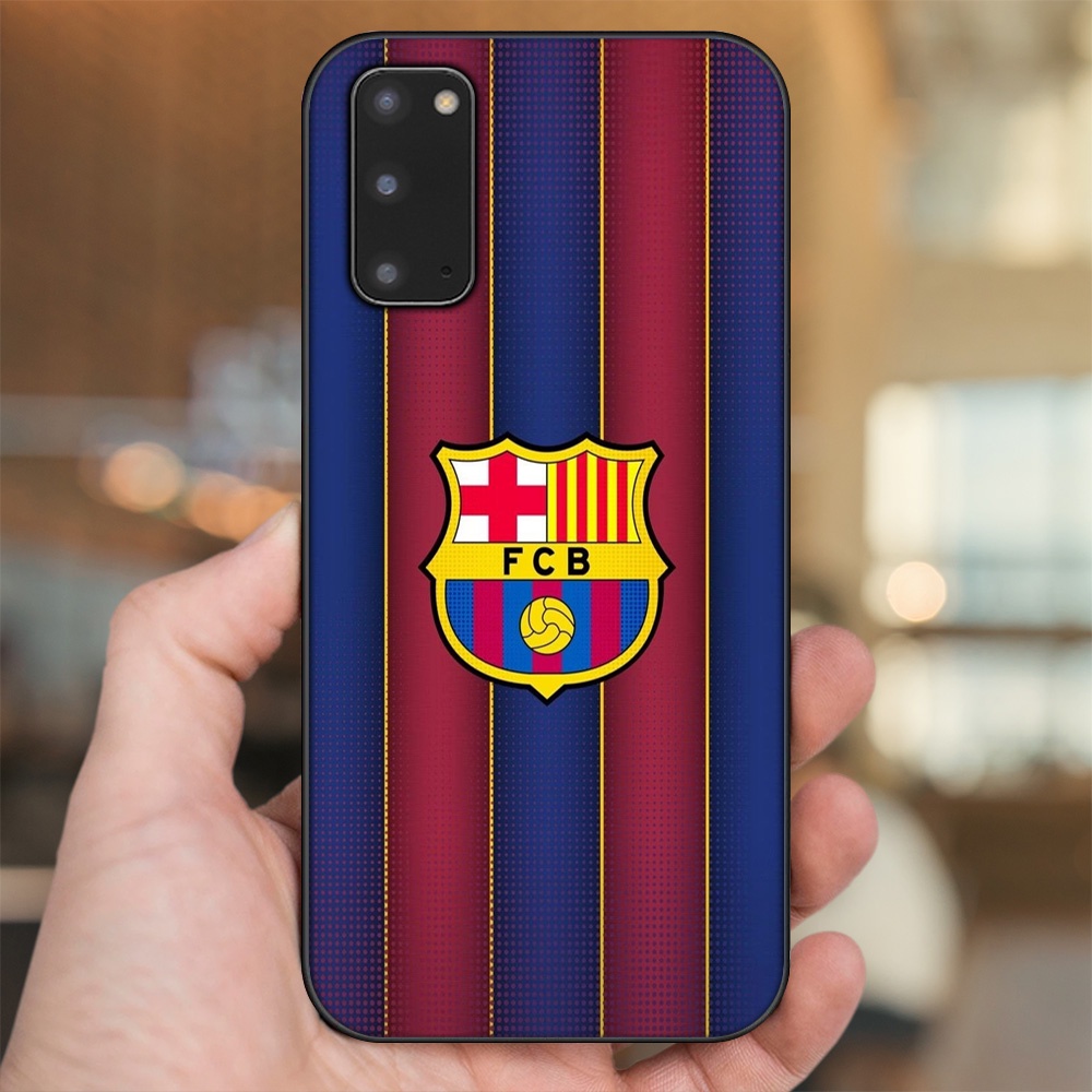 Ốp lưng Samsung S20 viền đen in hình Barcelona Barca