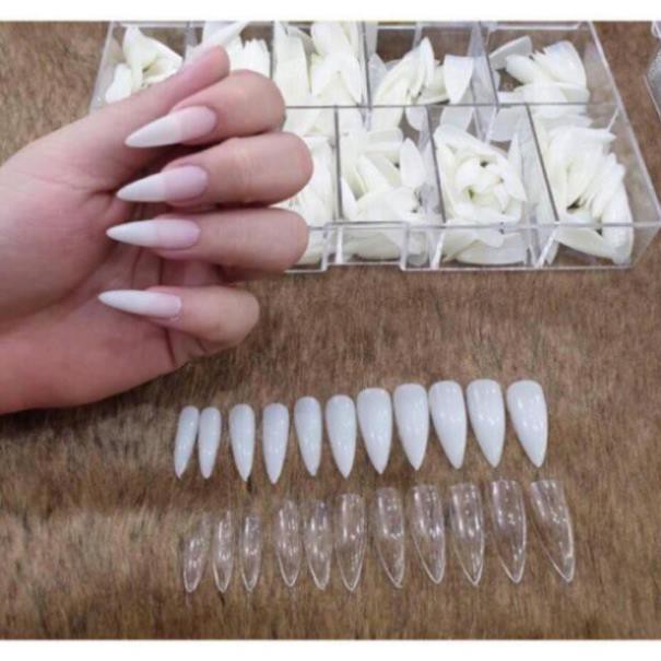 Móng úp tay HSM phom nhọn Bầu 600 móng/hộp