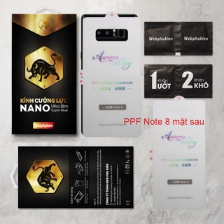 Miếng dán PPF TPU cho Samsung Galaxy S9 Plus/S8 Plus/S7 Edge/Note 8/Note 9/Note 10 Plus/Note 10/Note 20/Note 20 Ultra