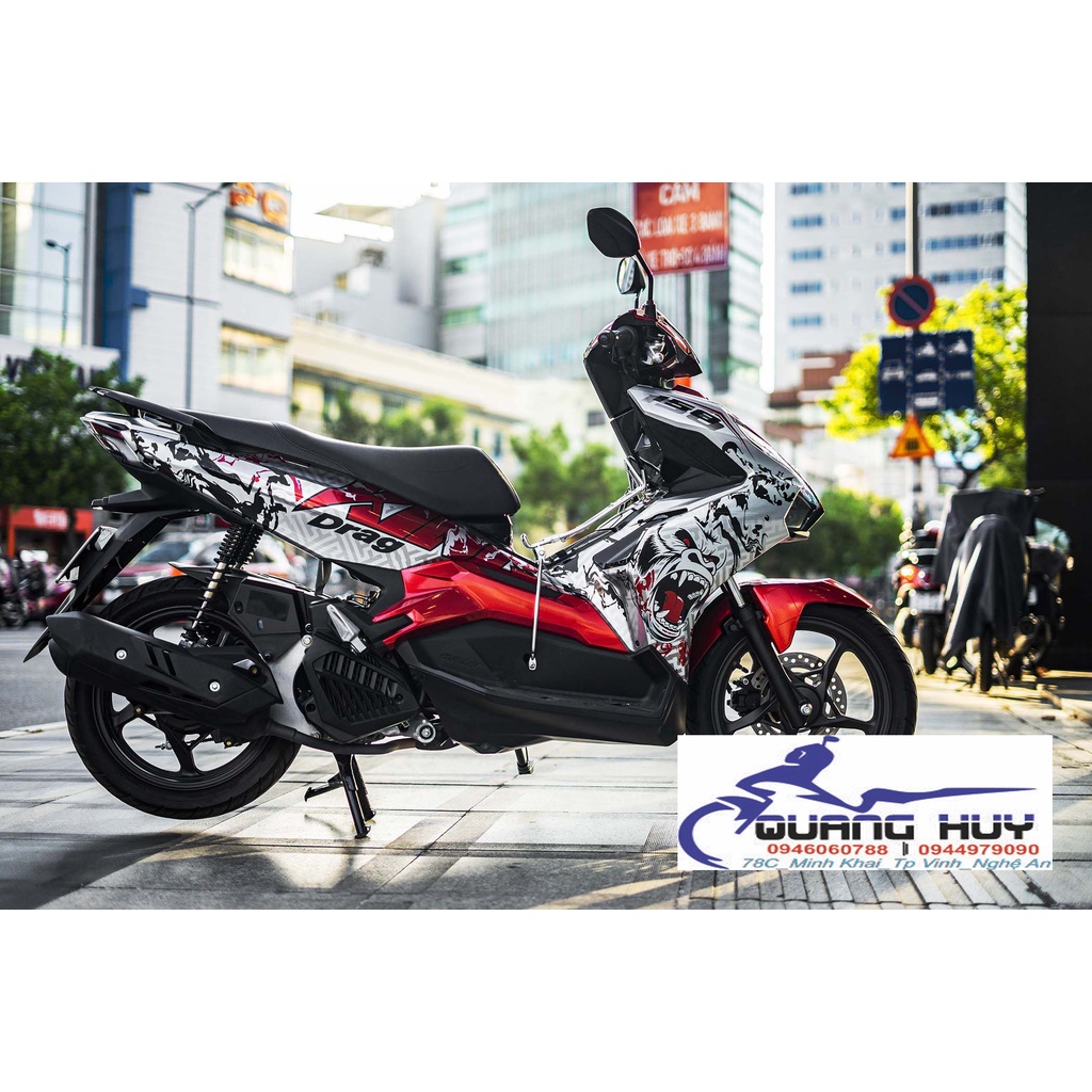 Tem Trùm Airblade Trắng Đen,Team Decal AB 2020 King Kong