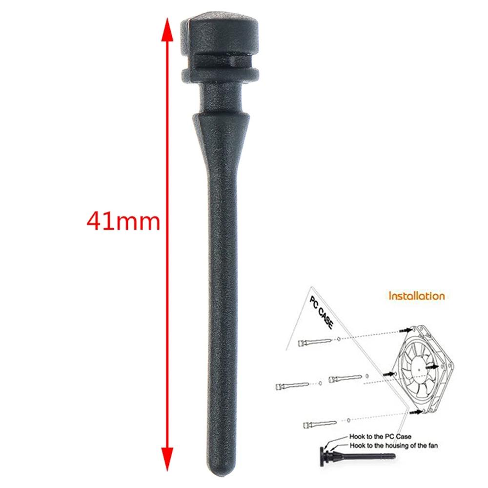 HARRIETT Ốc Vít Silicon Cao Su Đen 41mm Chống Rung Lắc Ồn Cho Vỏ Máy Tính
