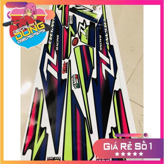 Tem xe elegant 50 sọc chỉ xanh đen 3 lớp ko bay nàu