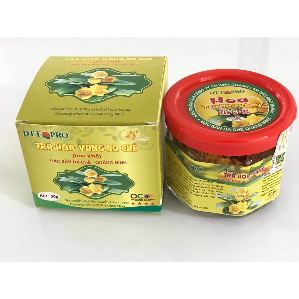 Trà Hoa Vàng Ba Chẽ thượng hạng - ngừa ưng thư, điều trị huyết áp, mỡ máu | BigBuy360 - bigbuy360.vn