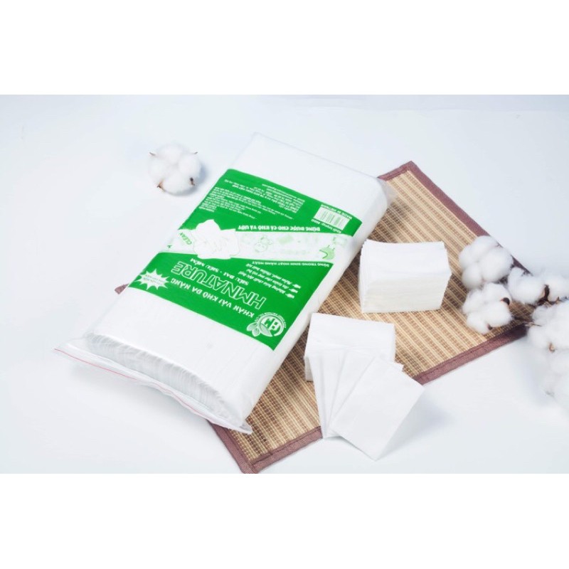 [CHÍNH HÃNG] Khăn khô đa năng, Khăn giấy khô HMNATURE - gói 500gr